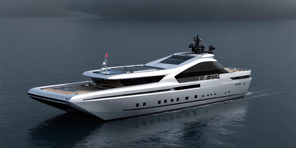 Designentwurf einer Modellyacht