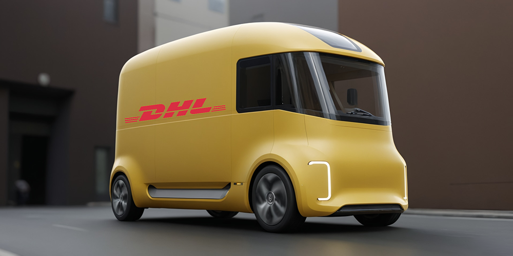 Designkonzept DHL Lieferfahrzeug